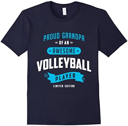 Men's GRANDPA AWESOME VOLLEYBALL PLAYER limited Edition T-shirt XL Navy