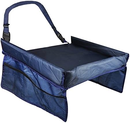 Kids Car Tray Snack & Play Travel Tray for Car Seat Blue