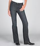 Petite Embellished Slim Bootcut Jeans in Blue Black Wash