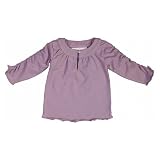 Toffee Moon Baby Key Hole Top Heather - Pink - 6 Months