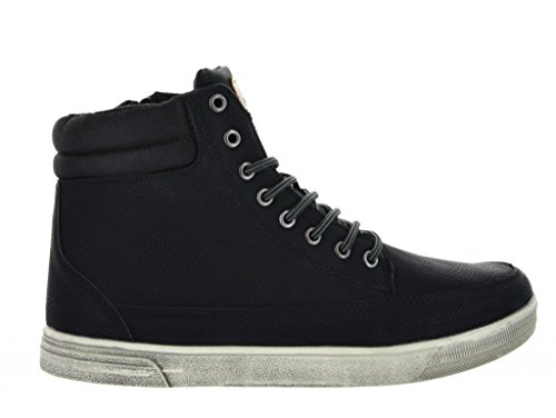 Aviator 5002 Men's Casual Vintage High Top Laced Up Side Zipper Tim Sneakers Boots Shoes