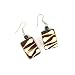 African Tribal Genuine Carved Bone Carving Dangle Earrings
