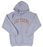 Louisiana State Fightin Tigers  Full-Zip Hooded Sweatshirt with Arch and Mascot