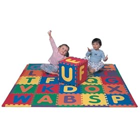 12 inch Textured Alphabet Foam Play Mat