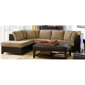 Fabric Sectional Sofa Set - 3 Piece with Chaise on Left - Coaster by Coaster