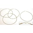 Leather Cord Necklaces Brown 18" 4Pcs