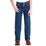 Wrangler Boys 8-20 Original Cowboy Cut George Strait Jean,Heavy Denim Stone,16 Regular