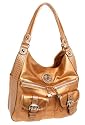 KATHY Van Zeeland Crown Princess Nappa Shopper,Melon,one size