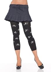 Footless Skull Tights