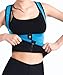 Mansy Women's Slimming Neoprene Vest Hot Sweat Shirt Body Shapers for Weight Loss,XXX-Large,Blue