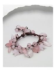 Cotton Waxed Thread Rose Quartz Bracelet