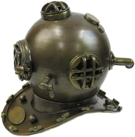 Full-Size Reproduction U.S. Navy Mark-V Bronze Aluminum Diving Helmet