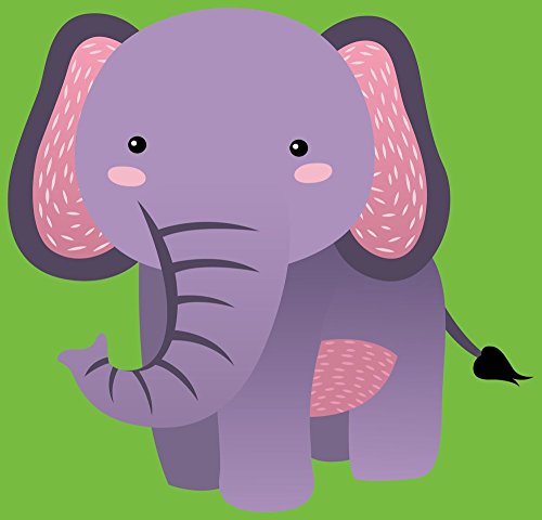 Counted Cross Stitch Pattern For Kids:  A Cheerful Elephant Cartoon Animal (Kids Are Heroes Series)