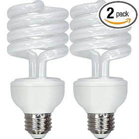 GE Lighting 74203 26-Watt Energy Smart CFL Light Bulb, 100-Watt Output, 2 Pack by General Electric