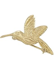 10K Yellow Gold Hummingbird Brooch -- LIFETIME WARRANTY