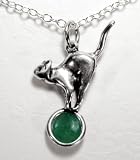 Sterling Silver Halloween Cat Pendant