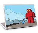 GelaSkins -Red Robot Leaving the City for 17" Macbook Pro