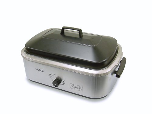Nesco American Harvest 4808-25-20 18-Quart Roaster Oven with Stainless Steel Cookwell, Stainless Steel