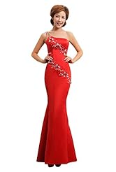  Satin Evening Dress  With Rhinestones