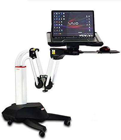 Luxurious Sit-stand Lapdesk with Flexibility and Mobility | Premium Multi-functional Ergonomic Laptop Table | Latest Design Notebook PC Adjustable Desk (Extendable Arm) (46.9)