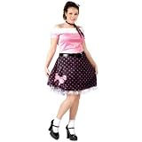 Poodle Dog 50s Plus Sized Womens Costume