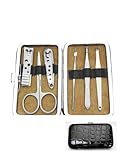 Premium-quality 6-Piece Leather Manicure Set - Model# 9300