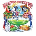 Happens Here Stays Here~birds Adult T-Shirt