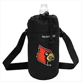 U of L University of Louisville Cardinals Logo Water Bottle Holder and Bottle Sport Fitness Workout Gifts and Gift Ideas For Man Men Him Her Women Ladies Runners Joggers Sports OFFICIAL NCAA MERCHANDISE Waterbottle