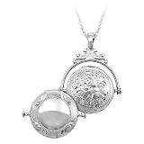 Spinner Locket in Hand Engraved Sterling Silver