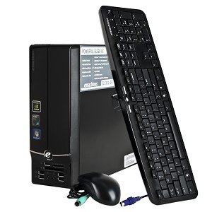 eMachines EL1331-05 Desktop Computer with Windows 7 Home Premium (64-bit) | Athlon 2680E (1.8GHz) | 3GB DDR2 RAM | 320GB 7200RPM HDD | DVDRW | GeForce 6150 SE | 9 USB Ports | 10/100/1000 Gigabit Ethernet | Multi-in-1 Digital Media Reader