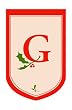 Monogram Holiday Garden Size Flag - G Monogram Holiday Garden Size Flag - G