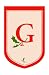 Monogram Holiday Garden Size Flag - G