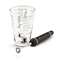 BonJour Barista Mixer 16-Ounce Frothing Cup with Automatic Battery Powered Mini Frother