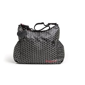 Babymel Big Slouchy Black Dot Changing Bag