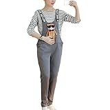 Linyuan ファッション Maternity マタニティウェア・授乳服 Jumpsuit Loose Rompers Casual Pants Pregnancy Bib 2005X8541