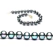 Single Strand 7-7.5 Inches 7-8mm Black Freshwater Cultured Pearl Bracelet