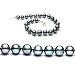 AugustinaJewelry Single Strand 7-7.5 Inches 7-8mm Black Freshwater Cultured Pearl Bracelet