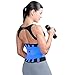 Tecnomed Best Adjustable Waist Cincher Workout Belt Burns Fat Faster Plus Instantly Slims Waist and Moves with You to Provide Critical Lower Back and Core Support for Lifting and Workouts BlueM