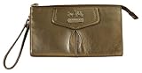 Coach Madison Leather Zippy Wallet Gunmetal