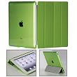 KHOMO DUAL CASE: Green Polyurethane Smart Cover FRONT + GreenPoly-carbonate