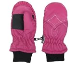 Capelli New York Toddlers Girls Swirl Color Block Ski Glove With Retro Jeans Embroidery
