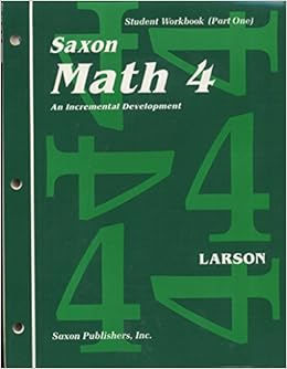 Saxon Math 4: Workbook Set: SAXON PUBLISHERS: 9781565771727: Amazon.com ...