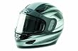 Raider Silver Large Full Face Snowmobile Helmet