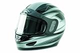 Raider Full Face Snowmobile Silver XLarge Helmet