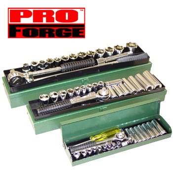 60 Pc Combo Socket Set - SAE Standard ProForge