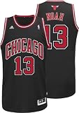 Joakim Noah Jersey: adidas Revolution 30 Black Swingman #13 Chicago Bulls Jersey