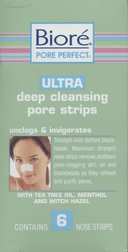 Biore Ultra Deep Cleansing Pore Strips 6 Nose Strips