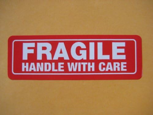 250 1 x 3 Fragile Handle with Care labels