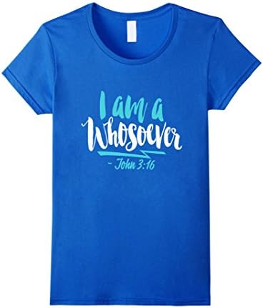 Women's I am a Whosoever T-Shirt XL Royal Blue
