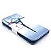 Deego PU Leather Magnet Flip Wallet Cover with Kickstand and Card Holder for Apple Iphone 6 - Umbrella with the Girl and Eiffel Tower Pattern